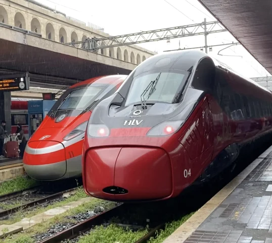 Train journey in Italy, supplied travel photograph